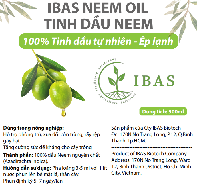 Tinh dầu Neem