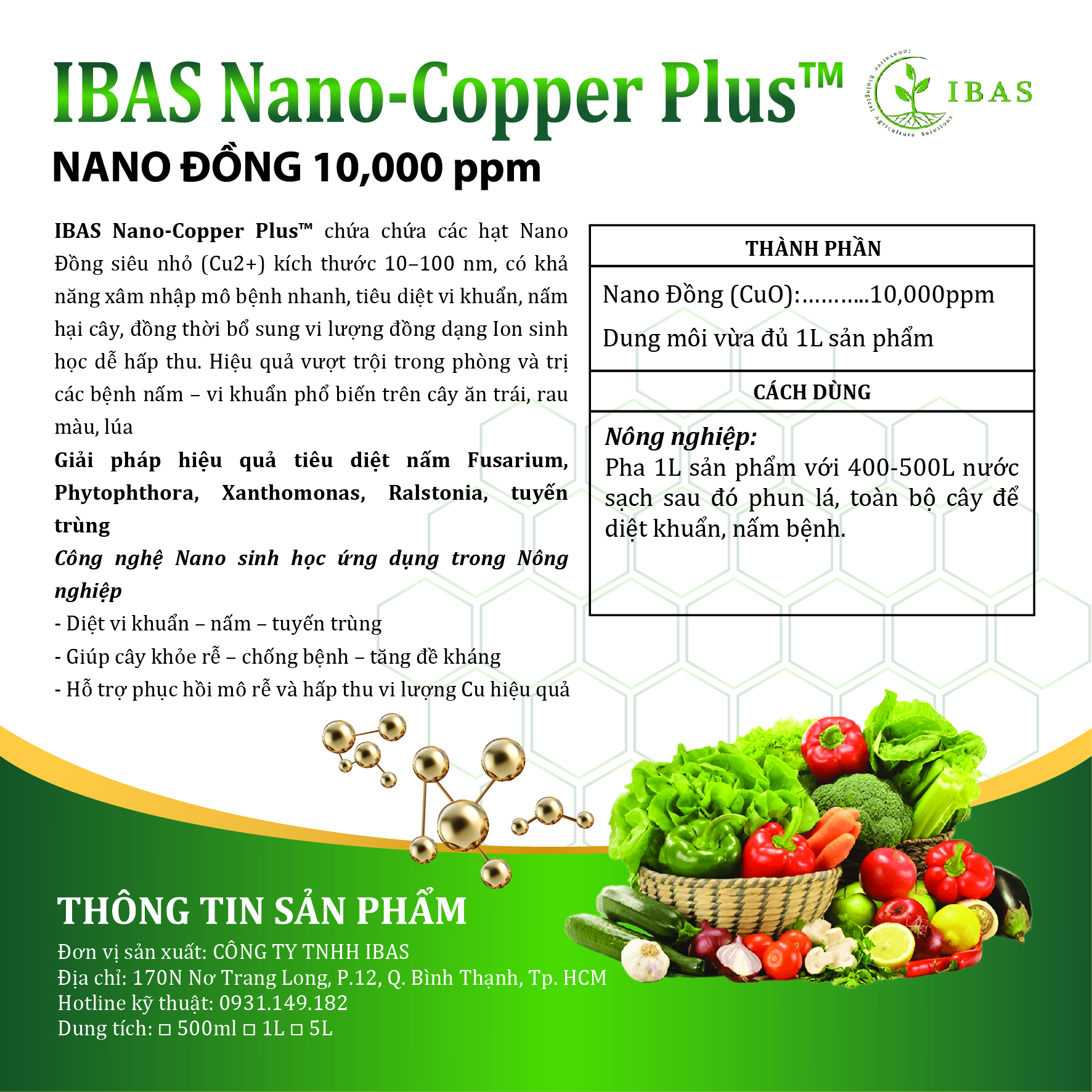 Nano Đồng- IBAS NANO-COPPER PLUS™